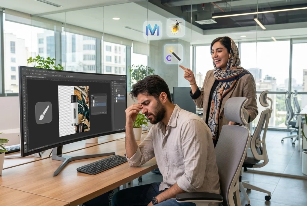 ۵ جایگزین فوتوشاپ با هوش مصنوعی: ابزارهایی که طراحان باید بشناسند